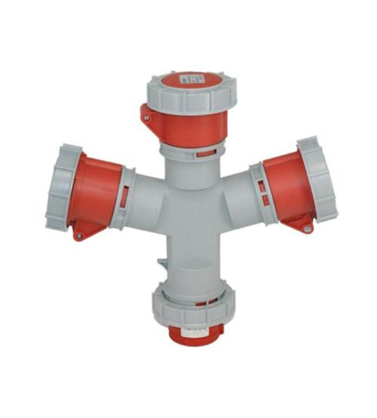 32A 3P+N+E TRIPLE ADAPTOR IP67