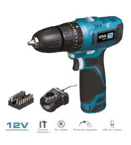 12V HAMMER DRILL KIT KOMA PRO