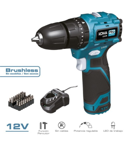 12V BRUSHLESS HAMMER DRILL KIT KOMA PRO 12V BRUSHLESS HAMMER DRILL KIT KOMA PRO