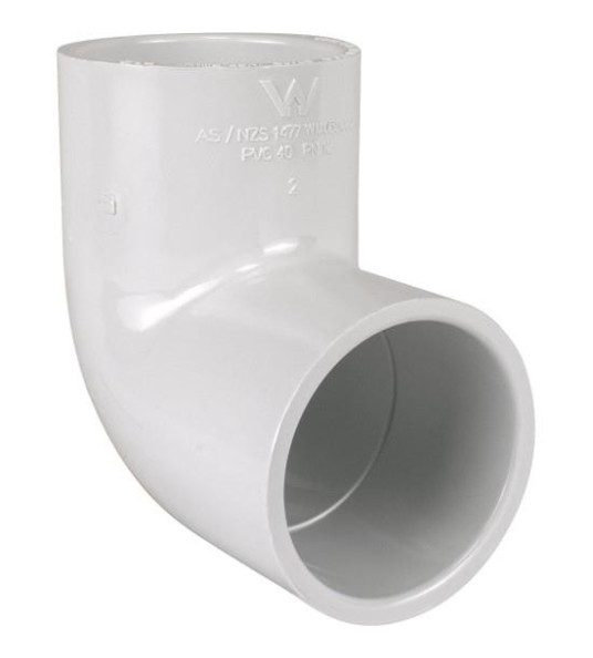 ELBOW 20MM PVC PRESSURE WHITE