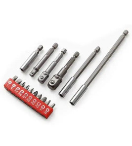 16PC EXTENSION & BIT SET DT65433 DEKTON