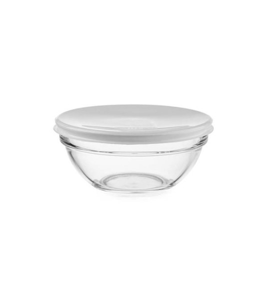 GLASS BOWL 20CM WITH LID LUMINARC