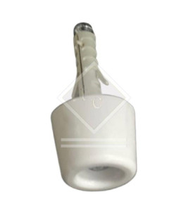WHITE DOOR STOPPER WITH FIXING SCREW