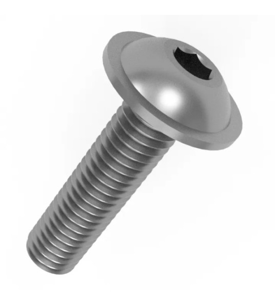 FLANGED BOLT 6X16MM A4 ISO7380-2