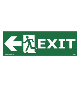 IMO SIGN EXIT WEST 300X150MM