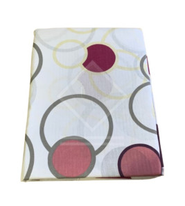 COTTON BED SHEET SET SINGLE CIRCLE PATTERN