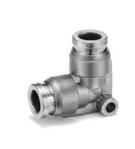 NICKEL PLATED BRASS ELBOW 10MM PUSH FIT