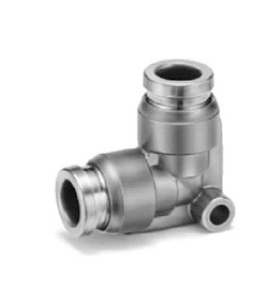 NICKEL PLATED BRASS ELBOW 10MM PUSH FIT