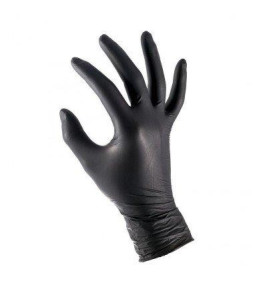 BLACK DISPOSABLE GLOVES S 100PCS ONYX