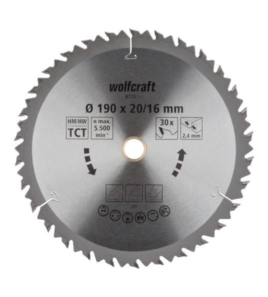 CIRCULAR SAW BLADE 190MM 20 TEETH
