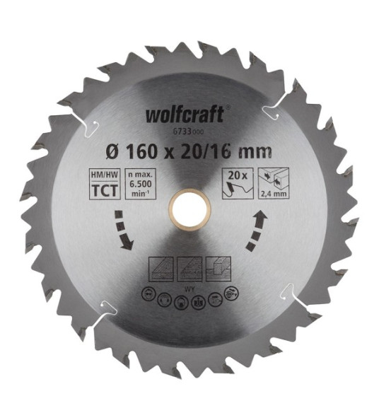 CIRCULAR SAW BLADE 160MM 20 TEETH