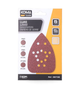 SANDPAPER FOR MOUSE SANDER 08753 5PC