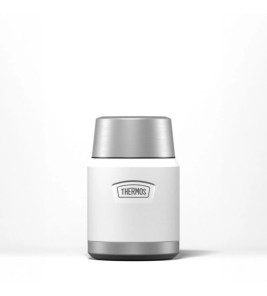 THERMOS 470ML FOOD FLASK WITH SPOON ICE WHITE THERMOS 470ML FOOD FLASK WITH SPOON ICE WHITE