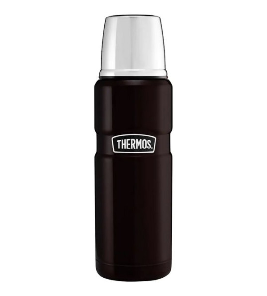 THERMOS KING VACUUM FLASK 470ML MATT BLACK