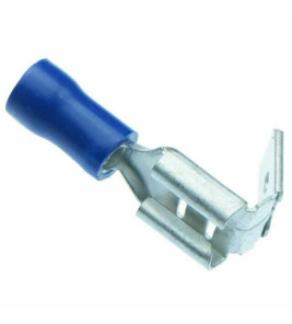 PIGGYBACK CONNECTOR 6.3MM BLUE