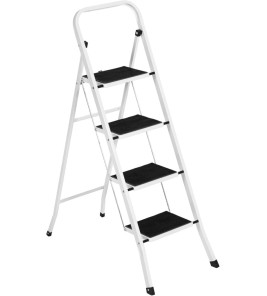 WHITE STEEL STEP STOOL WHITE X 4