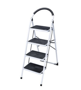STEEL 4-STEP STOOL WHITE