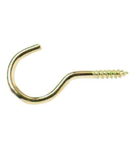 BRASS CUP HOOK 25MM
