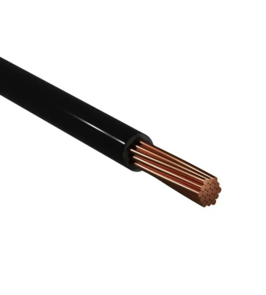 BLACK MULTISTRAND CABLE 0.35MM PER METRE