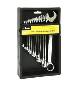 COMBINATION SPANNER 12PC 7-22MM ROLSON