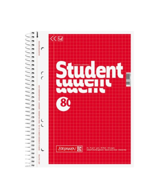 CHECKERED NOTEBOOK A5 160 PAGES