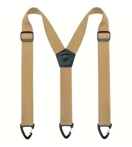 MEN`S SUSPENDERS LIGHT BROWN