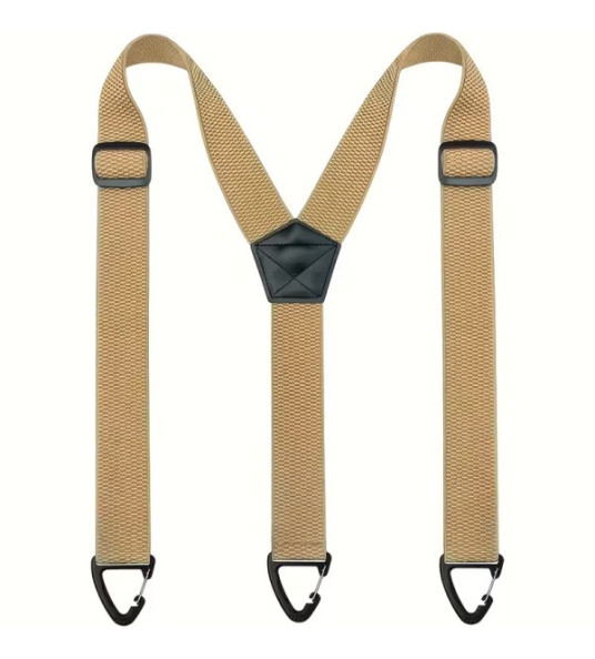 MEN`S SUSPENDERS LIGHT BROWN