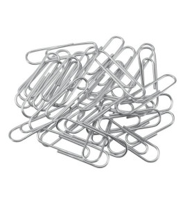 PLAIN PAPER CLIPS 30MM 100PCS