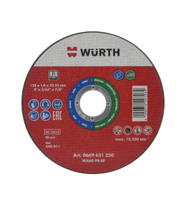 STEEL DISC 125X1.0X22.23MM WURTH