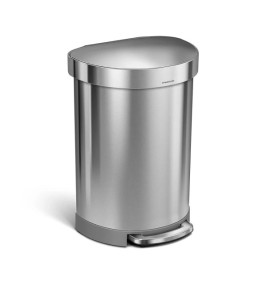 BRUSHED STEEL PEDAL BIN 60L CW2029 SIMPLEHUMAN