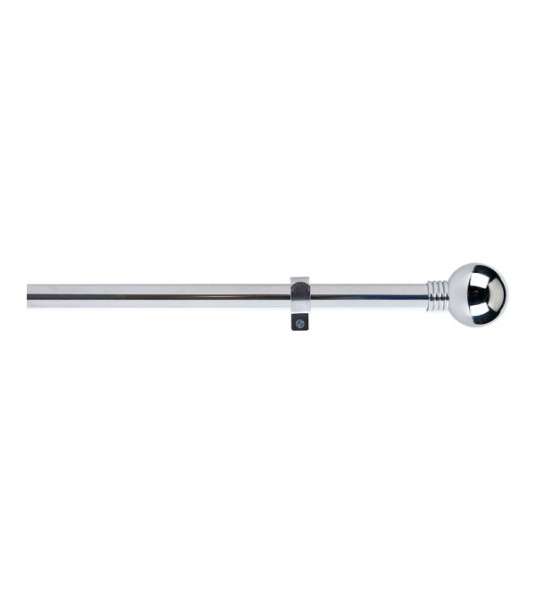 EXTENDABLE CHROME CURTAIN ROD 110-200CM