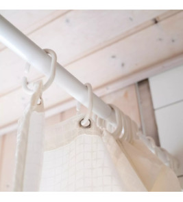EXTENDABLE SHOWER CURTAIN ROD 125-220CM
