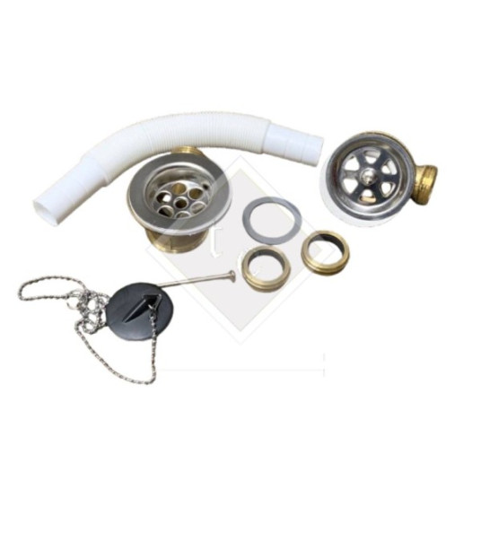 BRASS WASTE & OVERFLOW FOR BATH