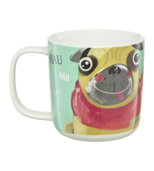 PORCELAIN MUG 370ML PUG AMBITION