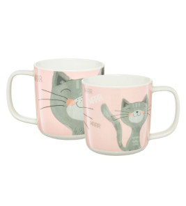 PORCELAIN MUG 370ML TABBY CAT AMBITION