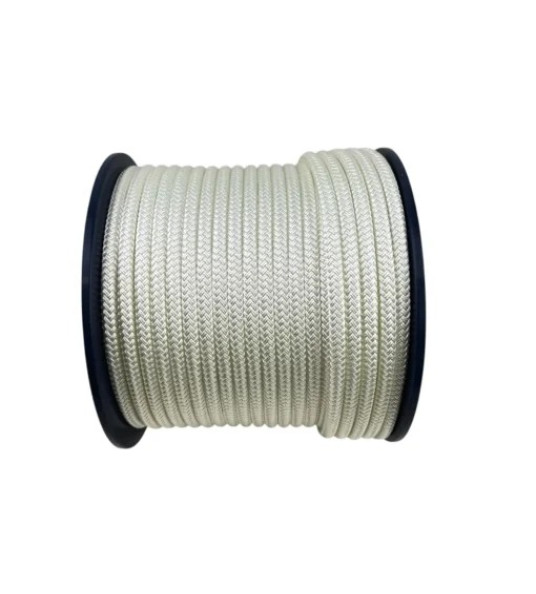 WHITE BRAIDED ROPE 5MM 220M POLYESTER