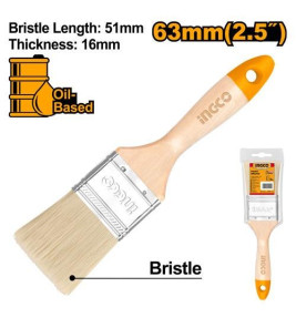 INGCO PAINT BRUSH 63MM/2 1/2`` WOODEN HANDLE