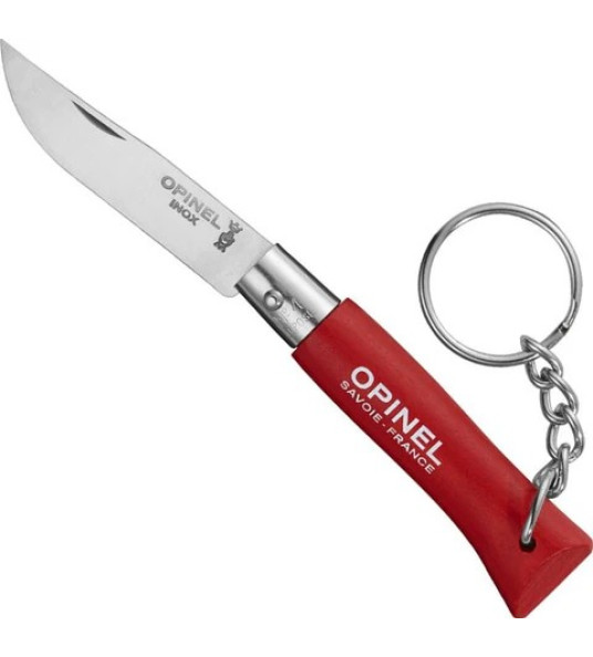 OPINEL RED N4 INOX KEY CHAIN