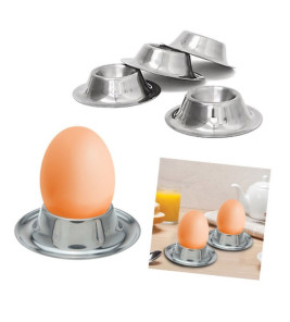 EGG CUP SET 4PC STAINLESS STEEL