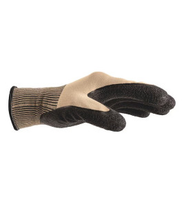 GLOVES 8 BROWN LATEX COATED WURTH