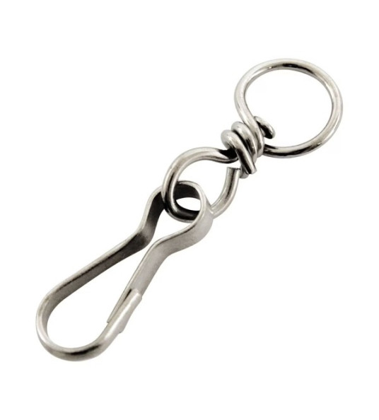NICKEL PLATED SIMPLEX SWIVEL SNAP 30MM