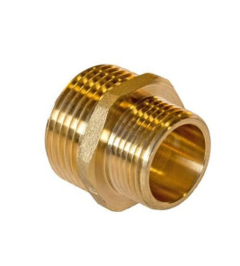 NIPPLE 1 1/2  X 1  BRASS