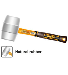 WHITE RUBBER MALLET 450G (16oz) INGCO