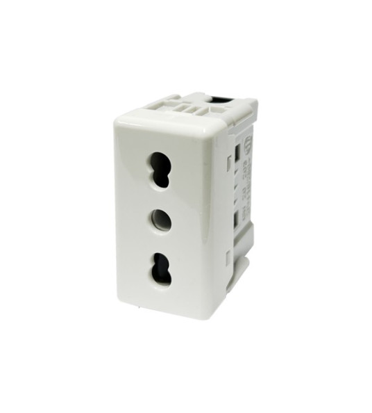 ITALIAN SOCKET 10/16A 2P+E MODULE GEWISS SYSTEM