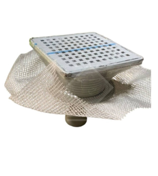 FLOOR DRAIN 100X100 50MM BOTTOM MESH