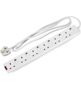 EXTENSION LEAD 6G 1M INDIVIDUAL SWITCHES
