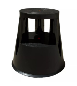 BLACK MOBILE STABLE STOOL PLABELL