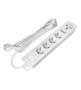 EXTENSION LEAD 4-GANG SCHUKO + 2USB A