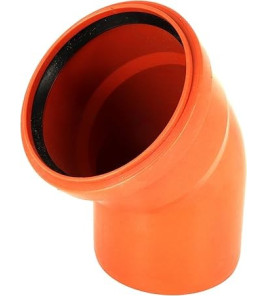 EASY BEND 200MM PVC ORANGE WITH O-RING