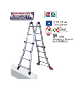 MULTIPURPOSE LADDER 4+4 BB/2 4M BRIKOBLU